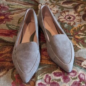 Taryn Rose Beige Suede Flats